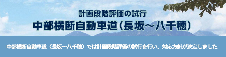 計画段階の試行－中部横断自動車道(長坂～八千穂)